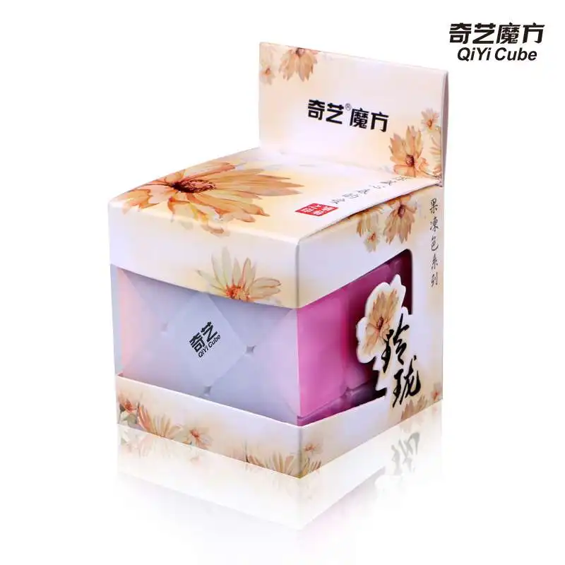 HelloCube Qiyi Fisher 3x3x3 магический куб странной формы cubo magico наклейки из углеродного