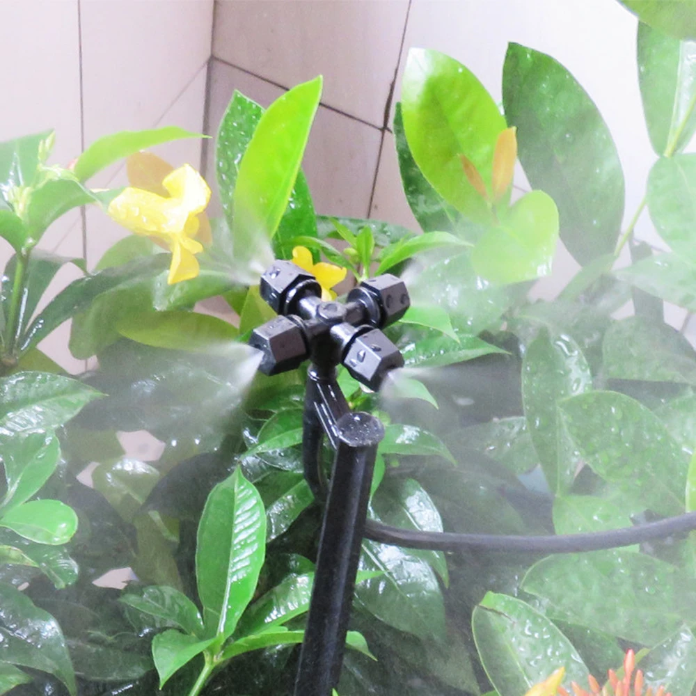 

B-LIFE Automatic Mist Irrigation Set for Garden Lawn Patio Drip Irrigation Kits Garden Watering System with Y Valve Cooling