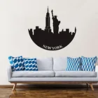 Наклейки на стену в стиле Нью-Йорка, домашний декор, клейкие Съемные Виниловые художественные обои для гостиной, спальни, DW6552