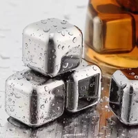 cube whiskey stones 304 stainless steel rock wine taste beer ice stone bar
