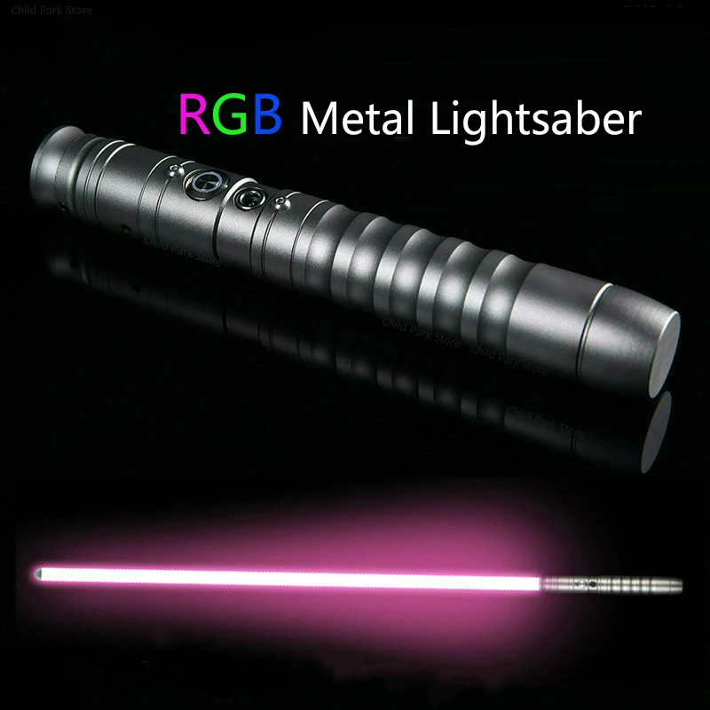 Металлический светильник RGB для косплея меч игрушки лазерная сила Fx тяжелый звук