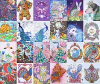 home decoration 5d diy special shaped crystal diamond painting animal cross stitch landscape diy diamond embroidery mosaic craft