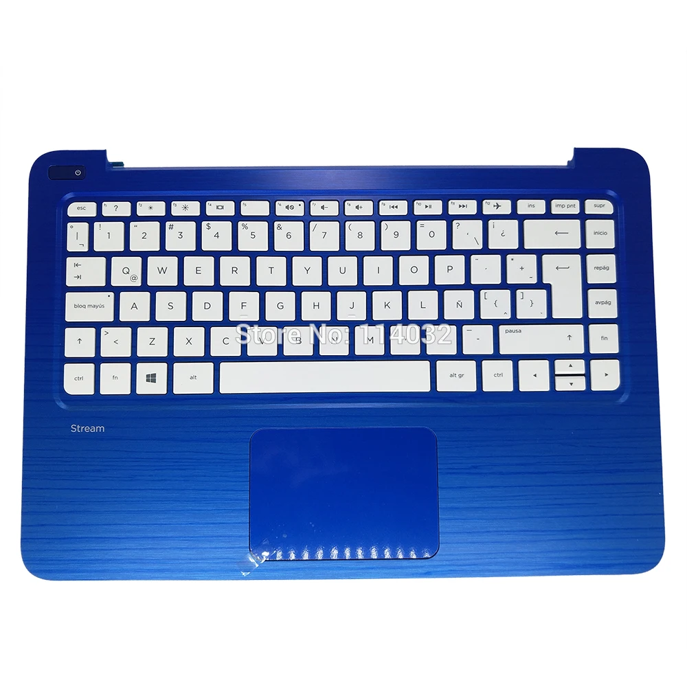 LA Клавиатура для HP stream 13 C 3 c002dx C000 C020NR C110NR Latin SP белый синий чехол palmest Touc hp ad