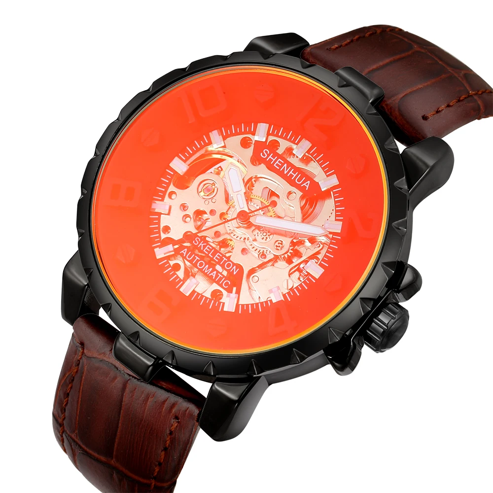 Новинка 2020 мужские наручные часы механические из нержавеющей стали с сетчатым