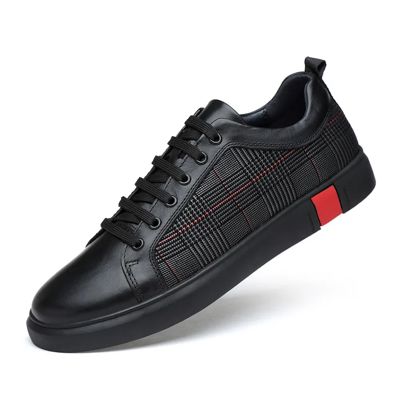 

Men Genuine Leather Oxfords Shoes Luxury Brand Italian Style Male Footwear Shoes For Men Breathable Flat Lace-Up Shoes