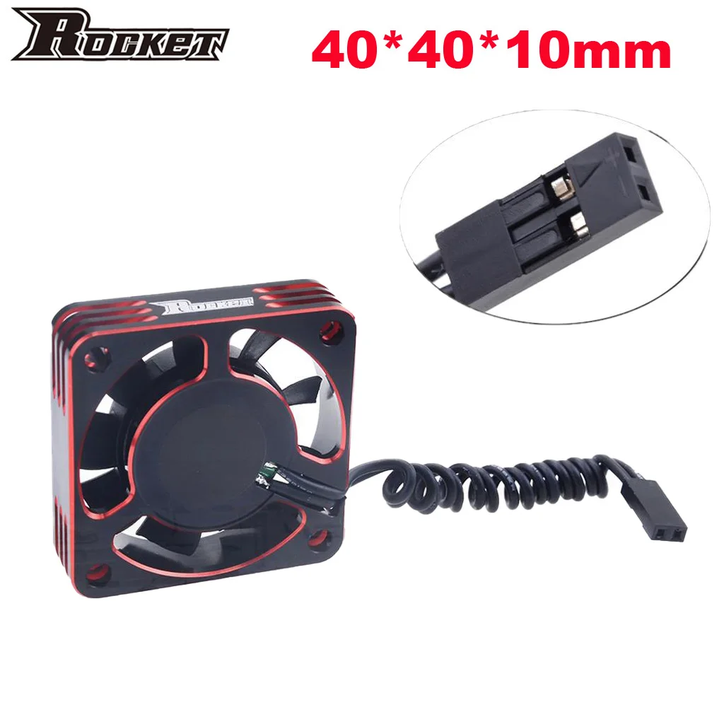 Охлаждающий вентилятор двигателя Surpass hobby, 40 мм, алюминиевый вентилятор вращается при 16000RMP 8,5 в для 1/10 1/8 радиоуправляемых автомобилей 4068 4092 4074, двигатель с быстрым охлаждением