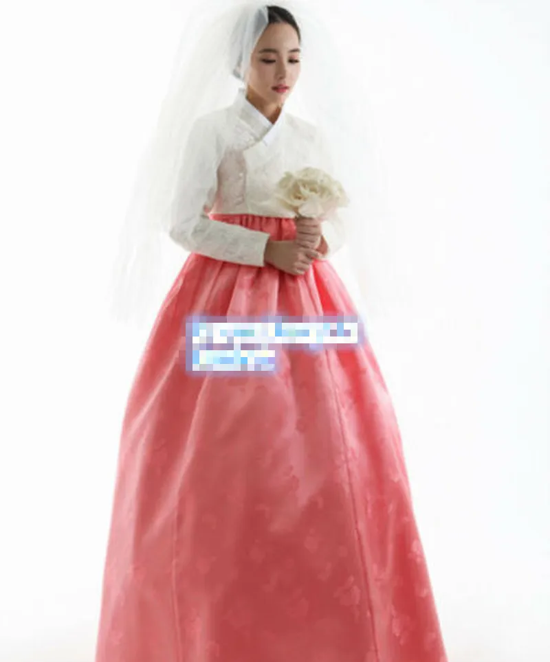 2020 Модное Новое платье-ханбок традиционное корейское кружевное шелковое платье