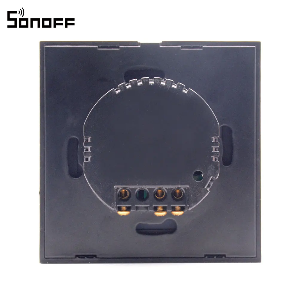 Сенсорный выключатель SONOFF Европейский настенный сенсорный света стеклянная