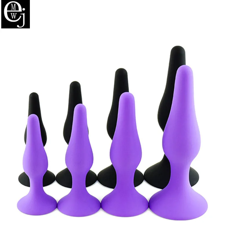 Силиконовая Анальная пробка 4 шт./компл. интимные игрушки для женщин и мужчин