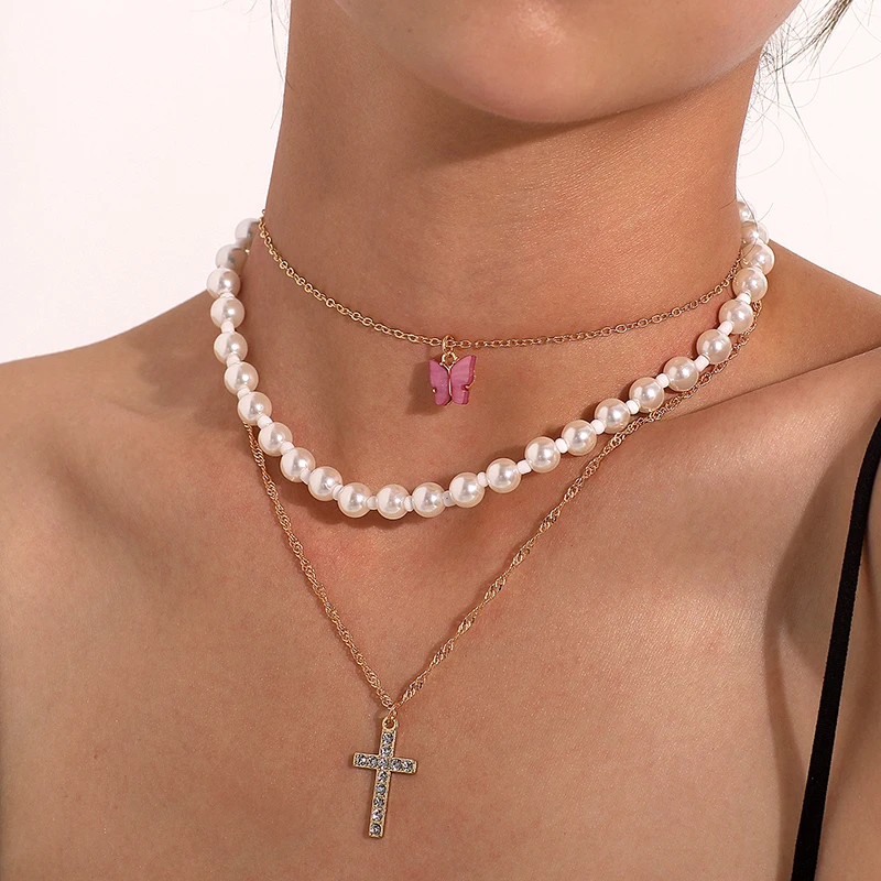 Богемное ожерелье-чокер с кристаллами в виде луны и звезд для женщин ожерелье