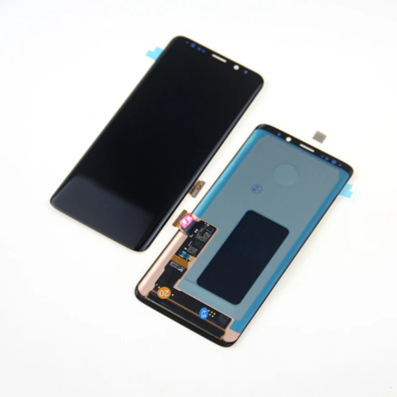 AMOLED для SAMSUNG Galaxy S9 Plus lcd кодирующий преобразователь сенсорного экрана в сборе с рамкой S9+ S9 lcd G960 G965 Замена