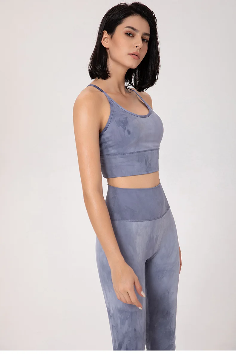 

Wepbel Athletic Yoga Gym Sets Workout Yoga Suit Women Sports Bra High Waist Leggings Sports Suits Quick-Drying Fitness Pants