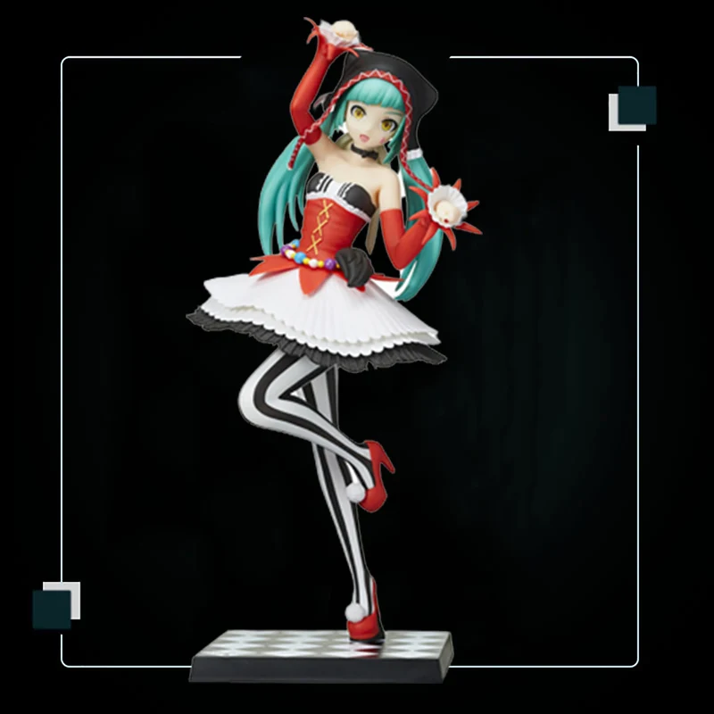 

Hatsune Japanese Anime Figure Miku 26Cm Clown Figure Pvc Decoration Ornaments Model Anime Collectibles Peripheral Toys Boy Gifts