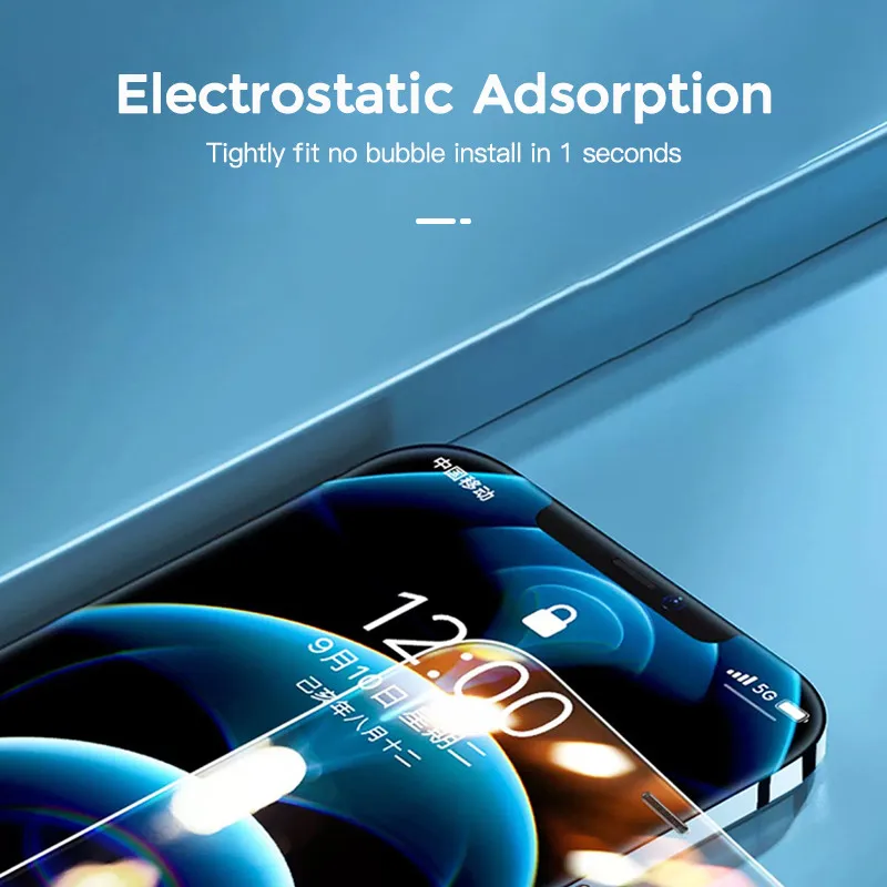 

Screen Protector Tempered Glass For iPhone 12 11 Pro Max XR X 7 8 plus SE Full Screen Curved Edge Tempered Protective Film Cover