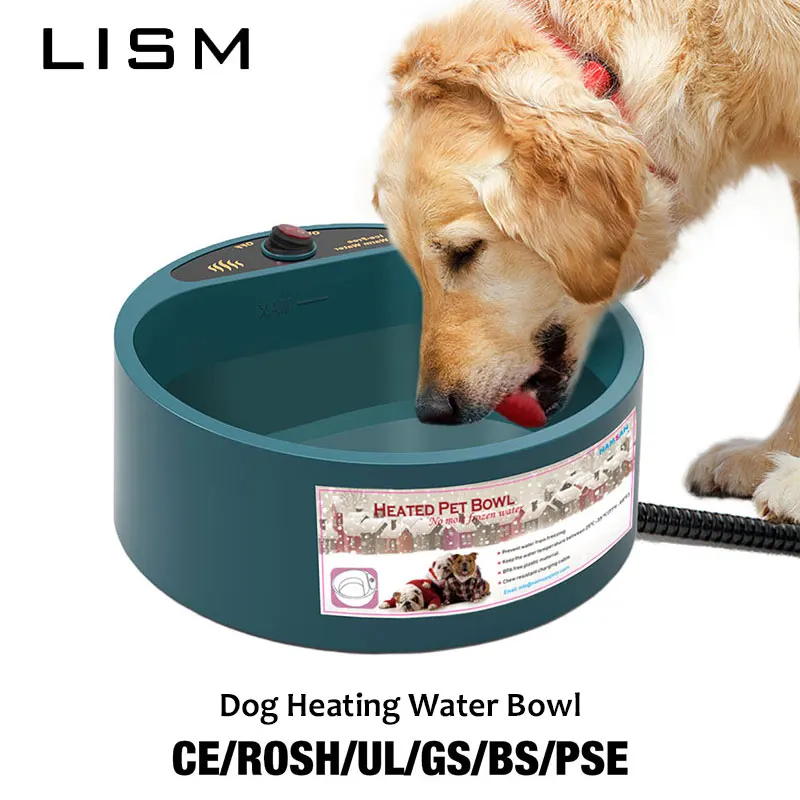 Миска для собак Подогрев воды емкость кошек щенков зимняя миска с постоянной