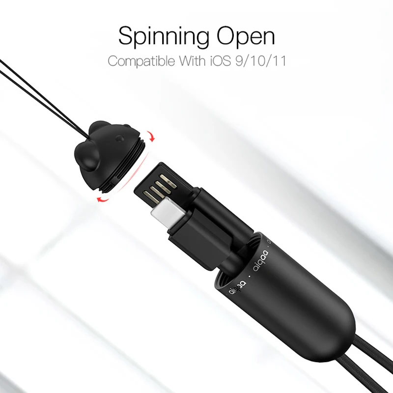 Портативный usb-кабель для iPhone, Xiaomi, samsung, 3A, быстрая зарядка, синхронизация данных, Тип C, кабели для телефонов, кожаный брелок, кабель Micro USB C