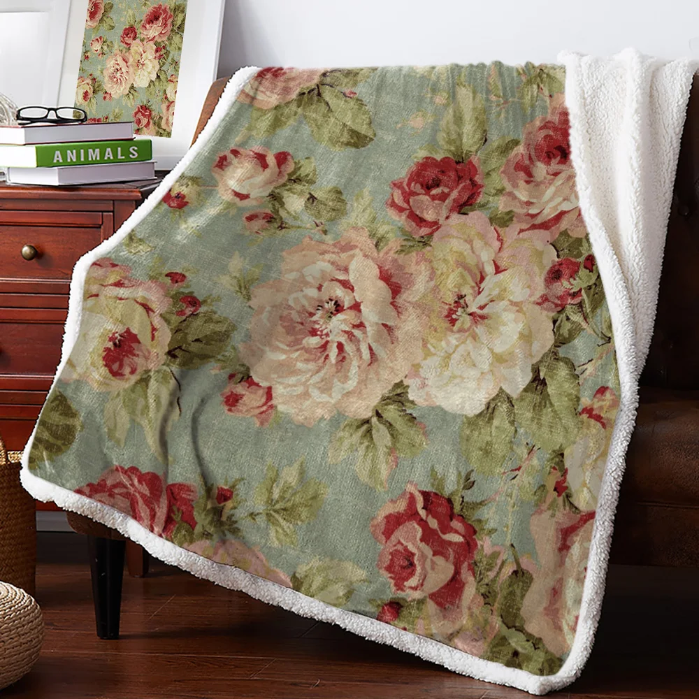 Пион окрашенный светильник розовое Персиковое кашемировое одеяло детский диван