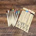 1 шт., набор зубных щеток из натурального бамбука