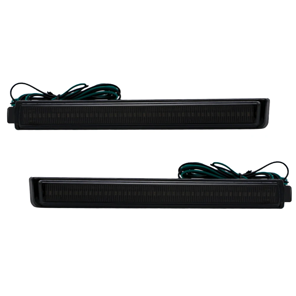 2 шт. дымчатые линзы красный светильник заднего бампера Светодиодный отражатель