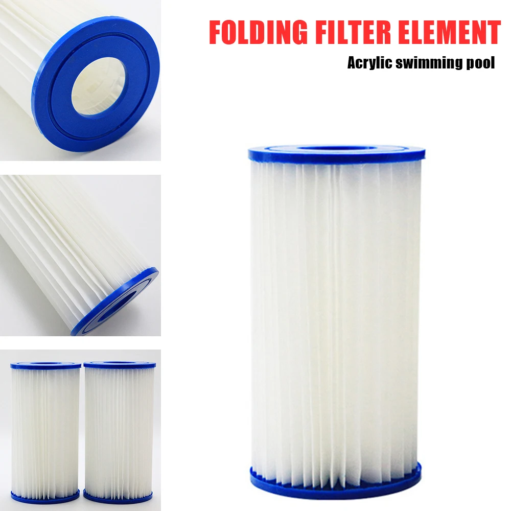 

4Pcs Reusable A/C Swimming Pool Replacement Filter Cartridge Swimming Pool Filter Net Accessories Swimming Pool Accessories