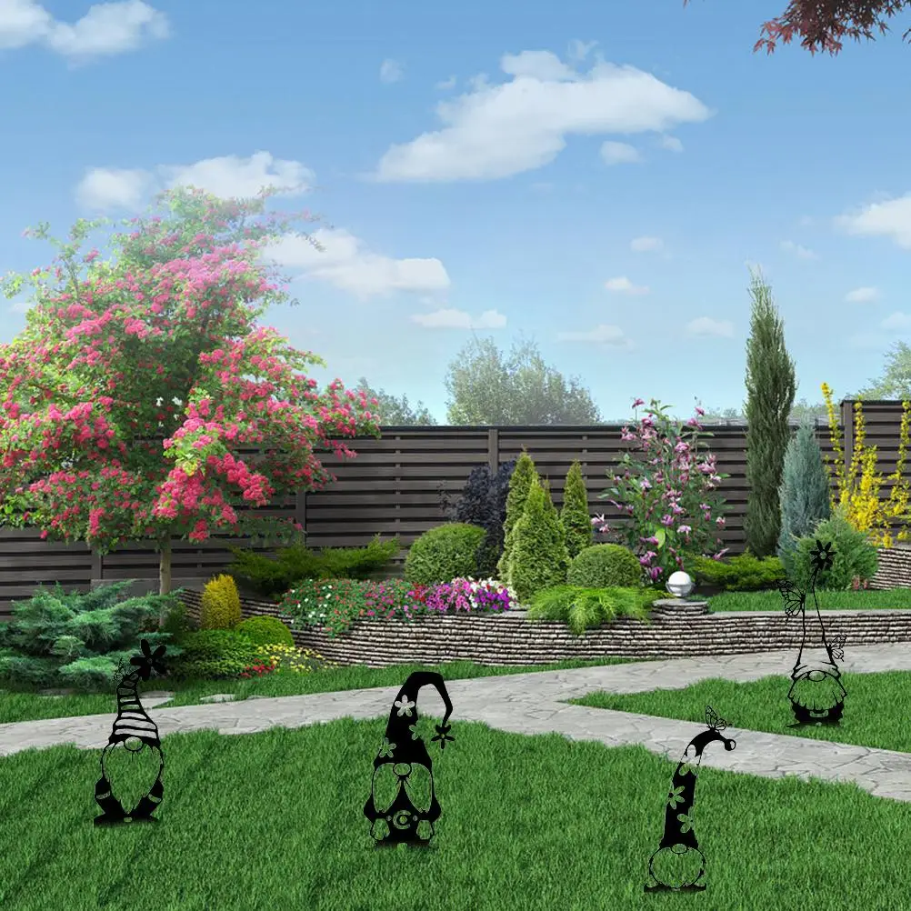 Новые милые стоячие металлические статуи Гоблина для сада уличное железное