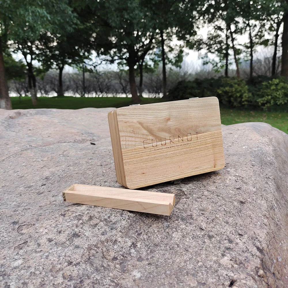COURNOT Natural Handmade Tobacco Wooden Stash Case Box 50*120*173MM Rolling Tray Wood Herb Smoke Pipe Accessories | Дом и сад