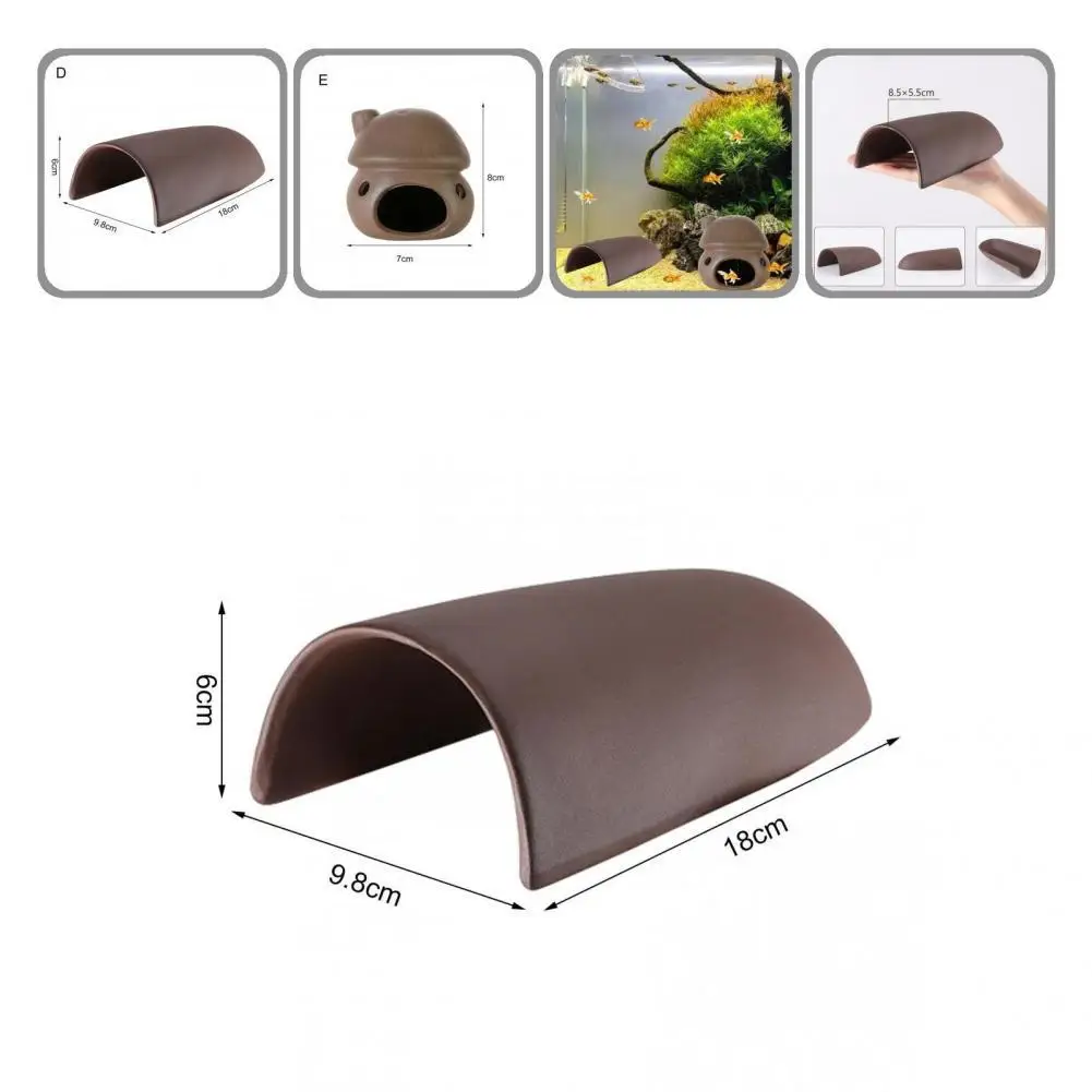 

Fish Tank Cave Eco-friendly Creative Various Shape for Territorial Fish Aquarium Shelter Fish Ornaments