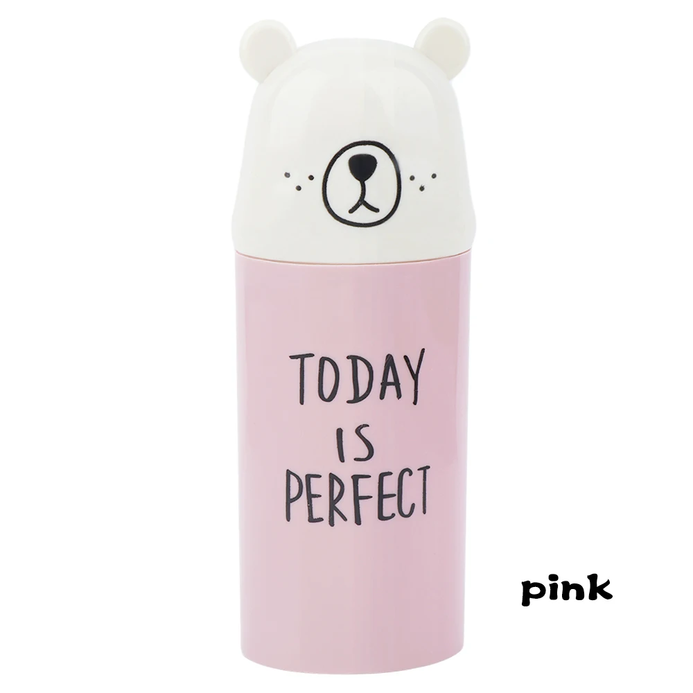 pink 1 шт. ящики для хранения, держатель для зубной щетки для путешествий, портативная зубная щетка из натурального бамбука чехол-трубка для путешествий, Экологичная ручная работа - Цвет: pink