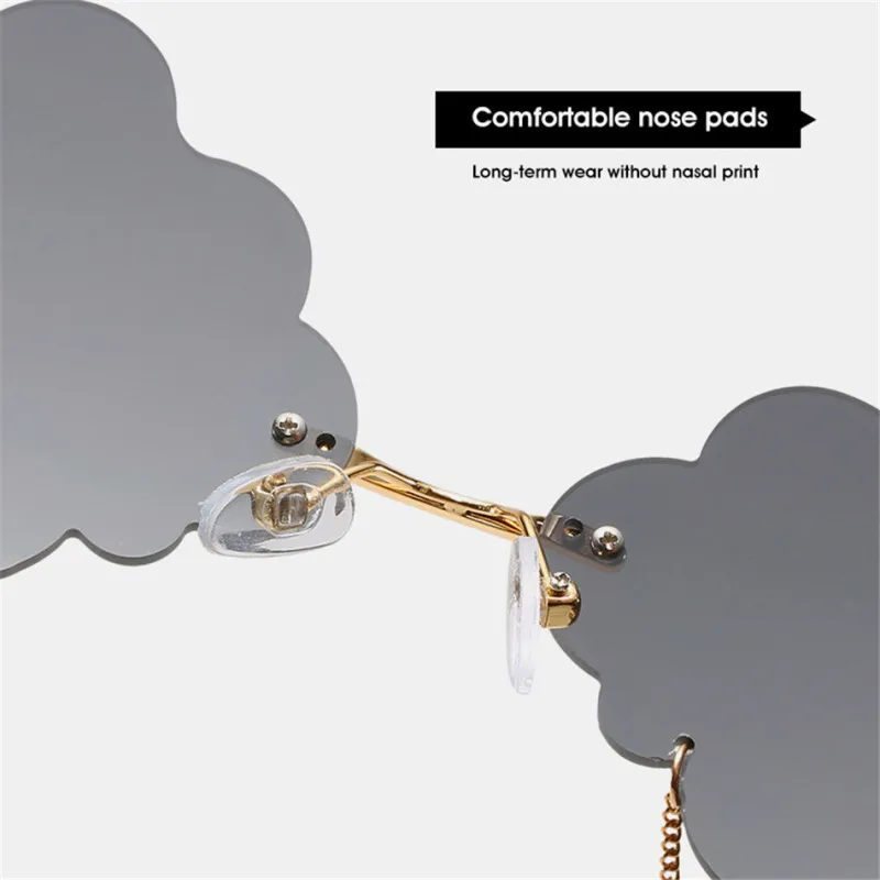 TTLIFE Ретро стиль тучки кисточка стимпанк без оправы солнцезащитные очки для