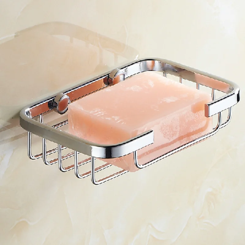 Горячая мыло Корзина Нержавеющая Сталь Настенный держатель мыла блюдо слив