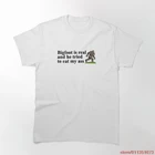 Мужская хлопковая футболка Bigfoot, черная футболка в стиле унисекс, с надписью eat my ass