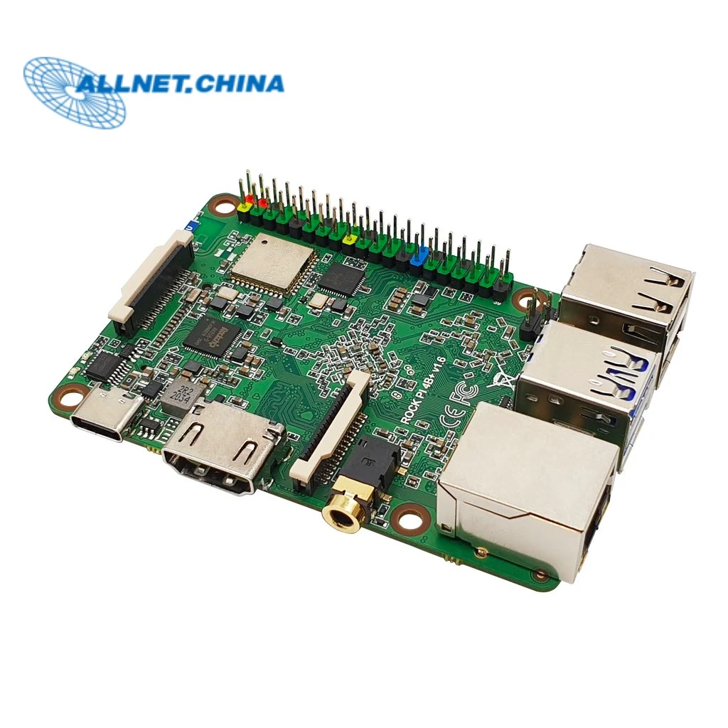 

Rock PI 4 High Speed OP1 Rk3399 Development Board B + 4G with WiFi Bluetooth Poe Compatible Raspberry Pie