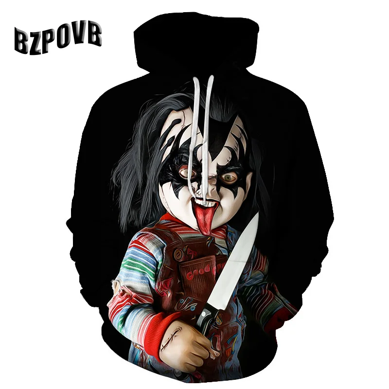 2019 последняя модель 3D печать Толстовка с черепом Мужская Унисекс модная