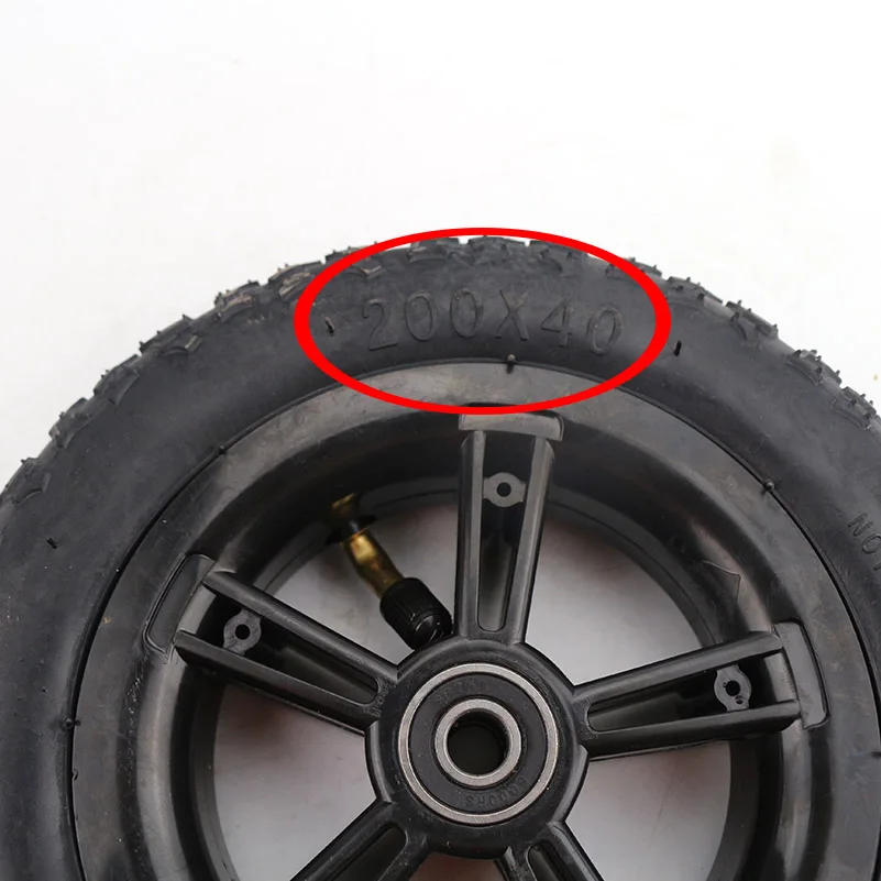 

8 Inch 200X40 Folding Bicycle Tyre Rubber Tyre Scooter Car Motorcycle Parts Baby's Car Wheel Tire 200*40 wheel