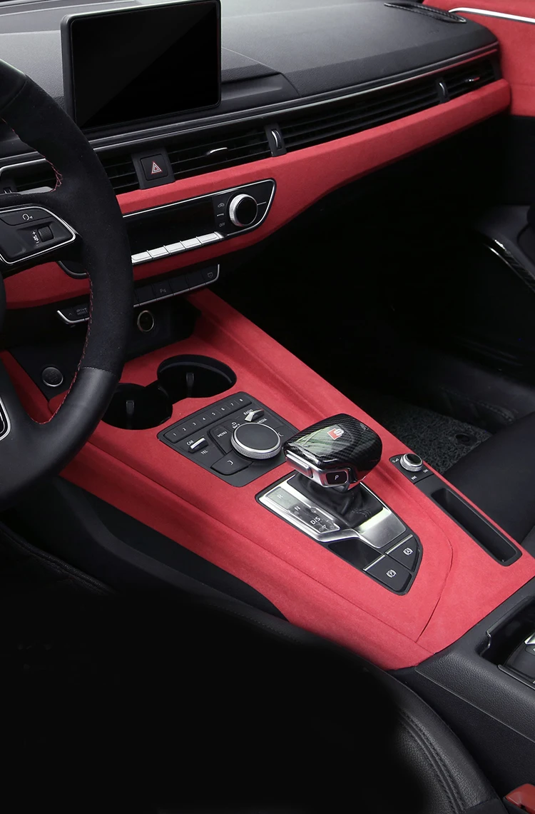 Замшевая Кожа Авто Крышка редукторов для Audi A4 B9 автомобильные аксессуары