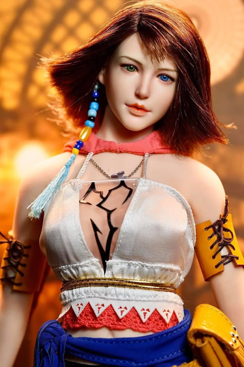 Косплей Супер утка SET034 1/6 женская фигура Summoner Yuna голова одежда оружие аксессуары модель для 12 ''бесшовные S10D тело