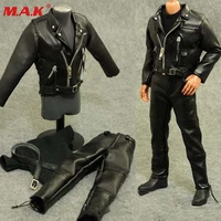 16 scale male man boy clothing motorcycle leather clothes set suits for 12 man action figure body accessory