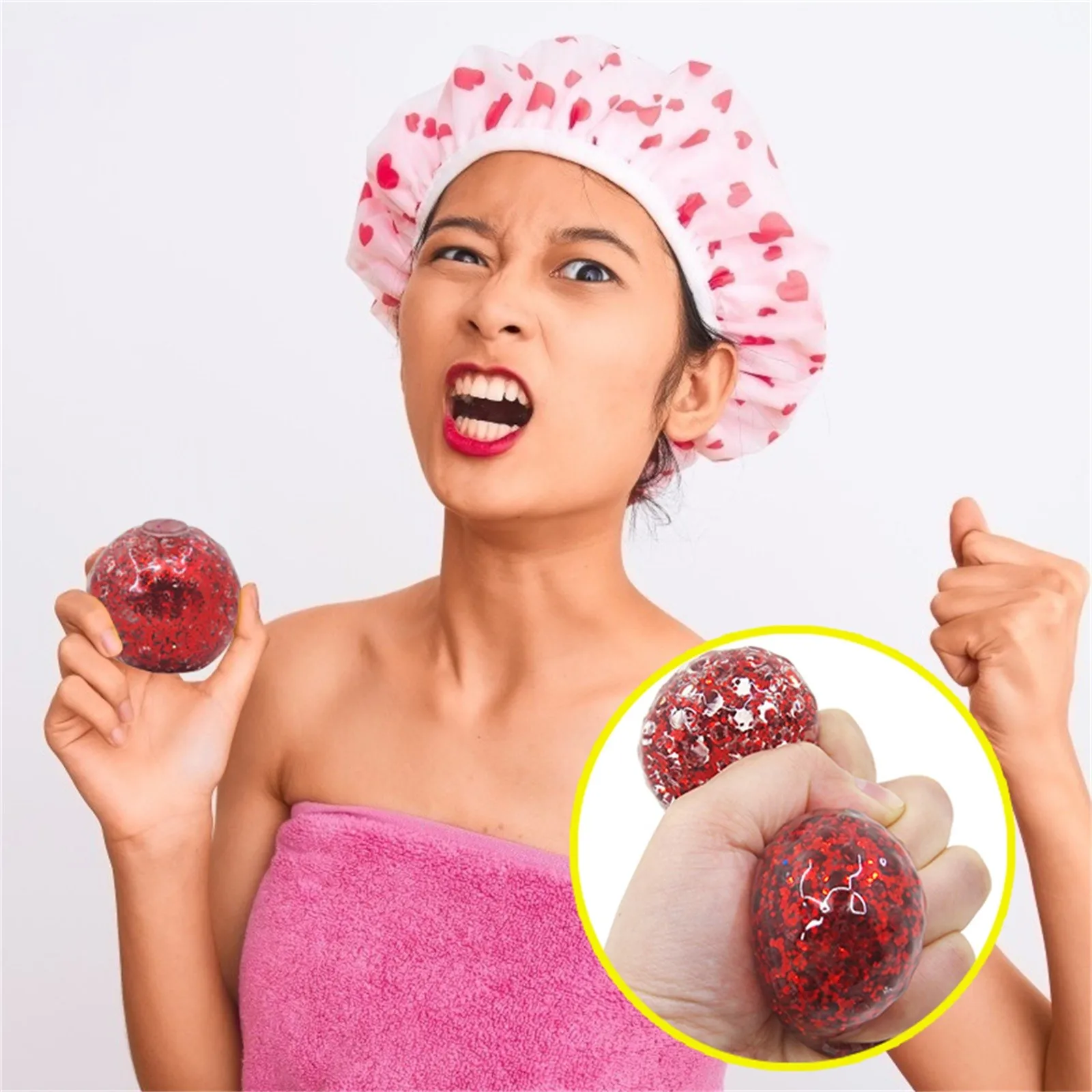 

3Pcs Stress Relief Squeeze Balls Exercise Relieve Pressure Balls Antistress Hand Fidget Toy Novelty Squishy Anxiety Sensory Toy