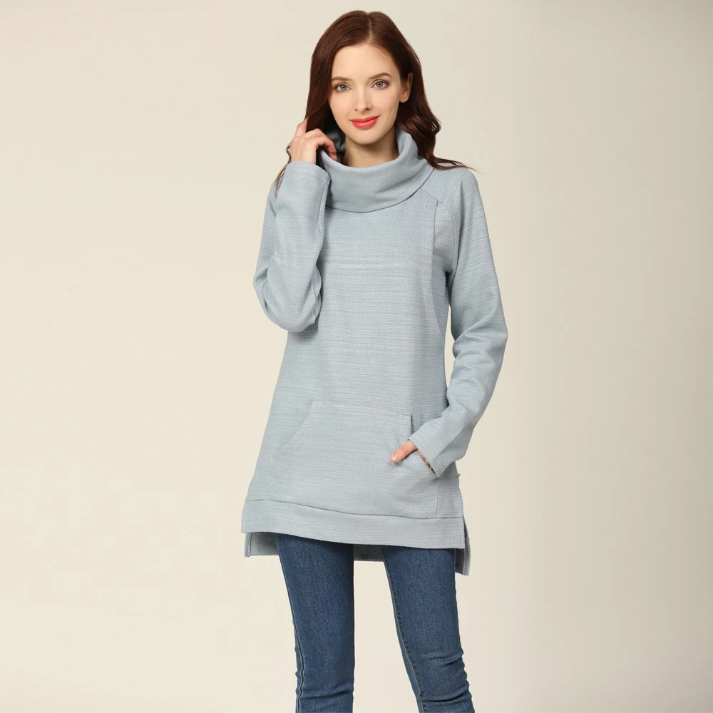 

Wholesale New Winter Thermal Women Pregnant Sweater Pullover Maternity Hoodie Soft Breastfeeding Lactation Clothes