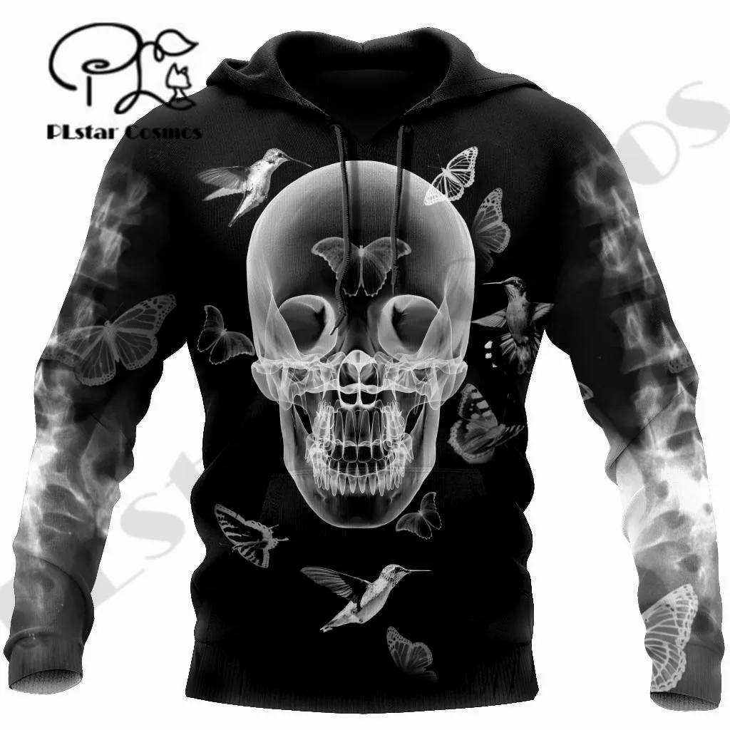 

PLstar Cosmos 3Dprinted Newest Ray Skull Gothic Art Harajuku Streetwear Funny Unique Unisex Casual Hoodies/Sweatshirt/Zip W-1