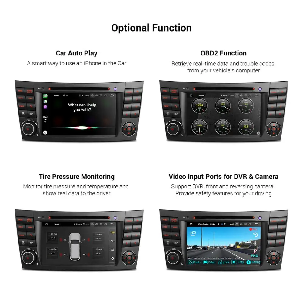 Автомобильный DVD плеер XTRONS PX5 радио с Android 9 0 GPS OBD для Mercedes Benz E Class W211 E200 E220 E240 E270 E280