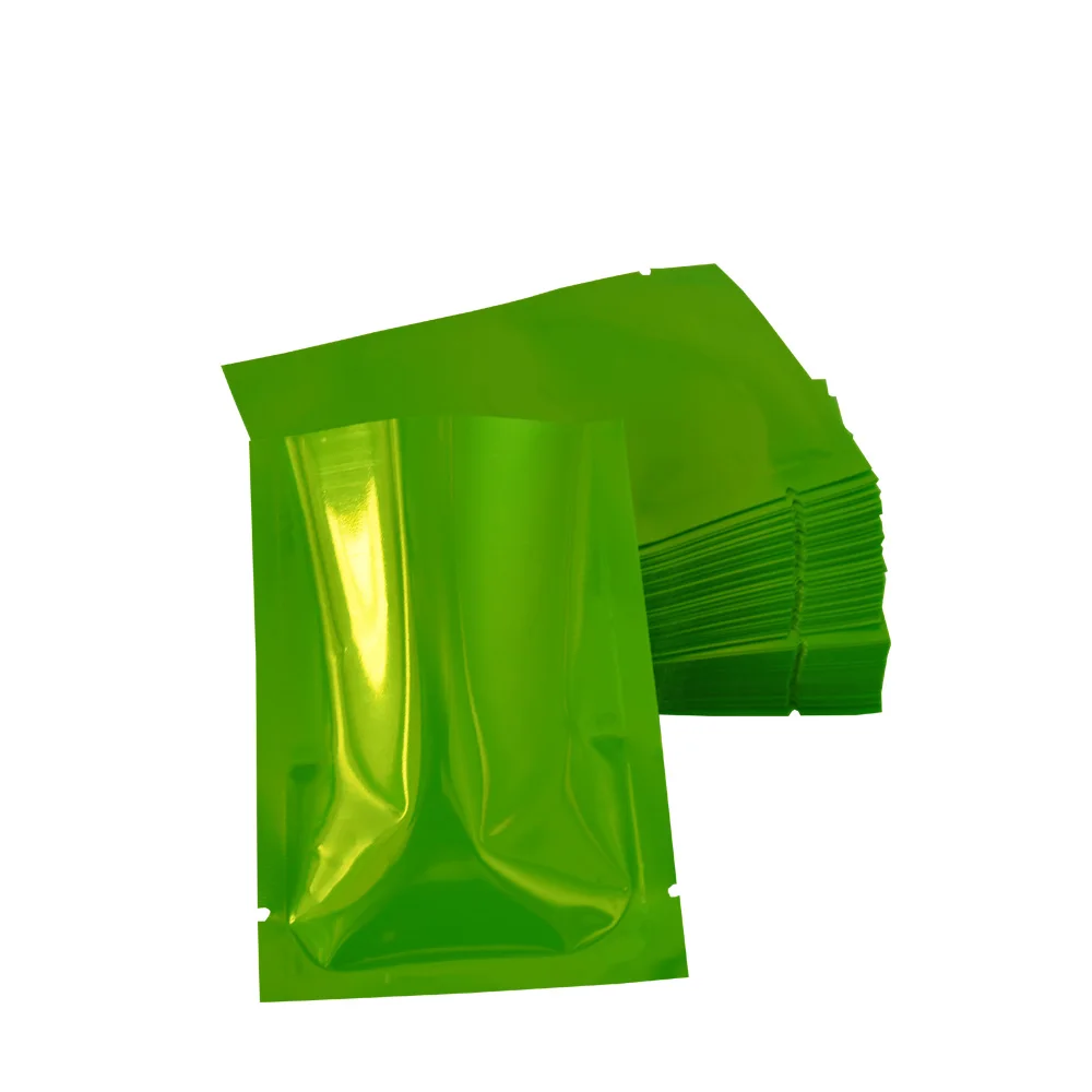 200 шт./лот 6*9 см зеленая маленькая Алюминиевая сумка для упаковки из фольги