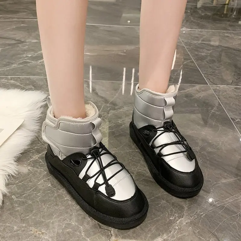 

2021 Snow Boots for Women Designer Womens Bootie Ladies Low Heel Women's Ankle Boots Winter Cashmere Keep Warm Boats Footwear