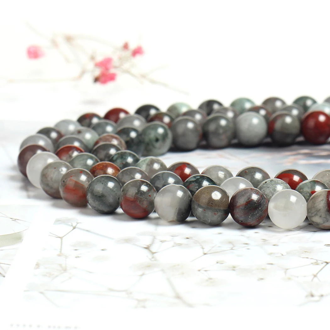 Женские круглые бусины из драгоценных камней размером 4-12 мм для изготовления