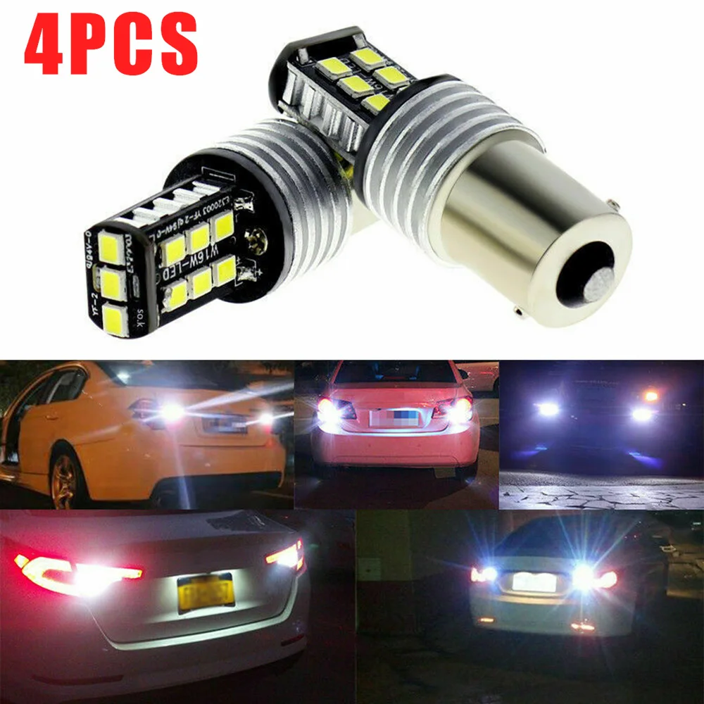 

Bulbs LED Light Accessory Parts Replacement 4X Brake 15-SMD 1156 BA15S High Power