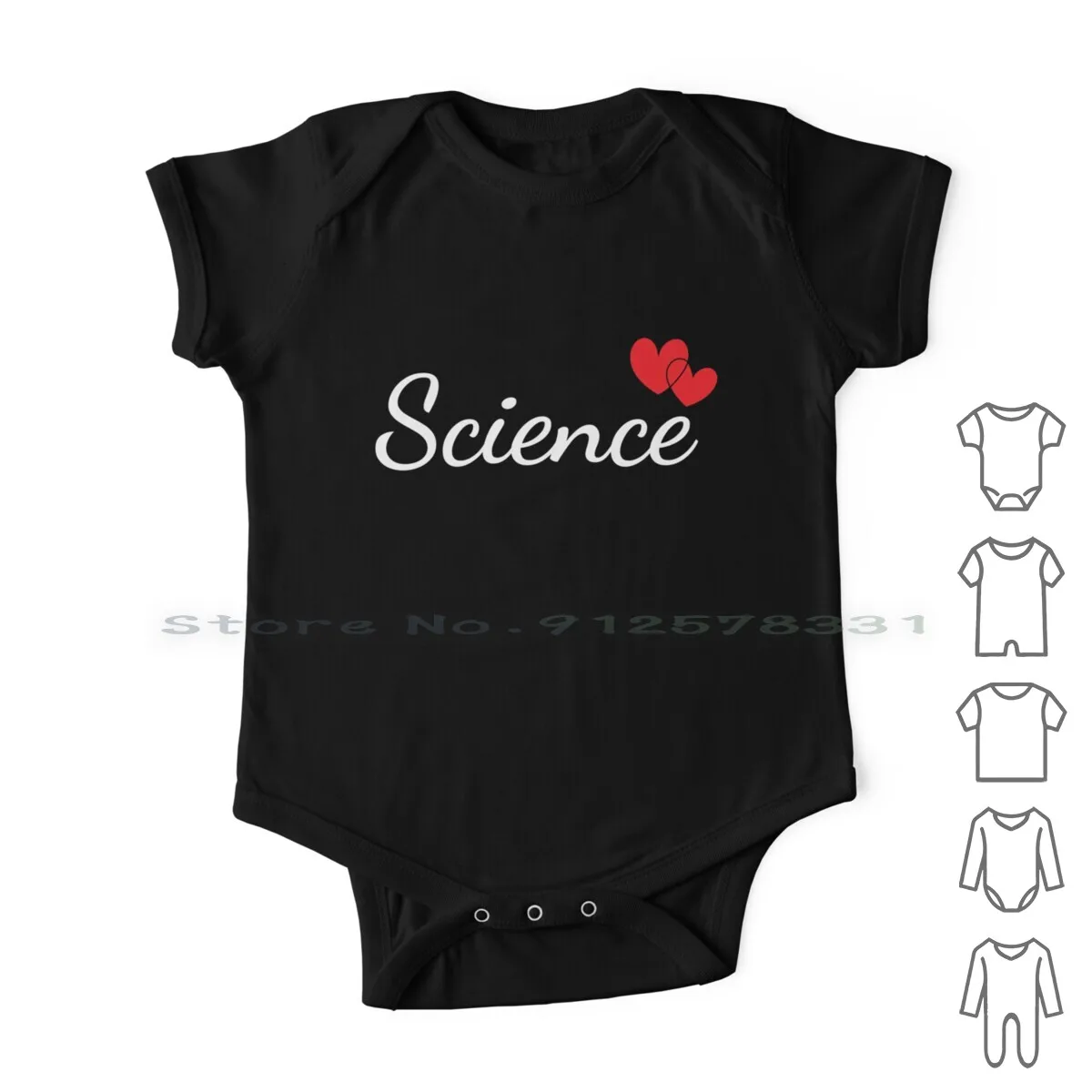 

Комбинезон для новорожденных с надписью «Science Love»