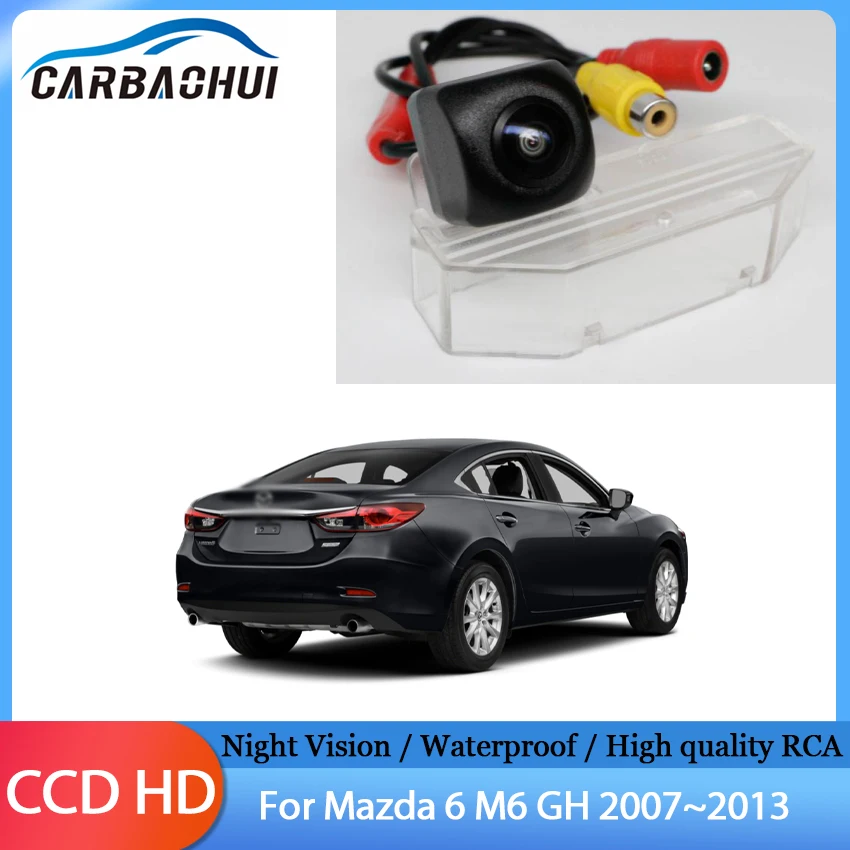 

HD 1280*720 Fisheye Rear View Camera Car Parking Accessories Night Vision For Mazda 6 M6 GH 2007 2008 2009 2010 2011 2012 2013