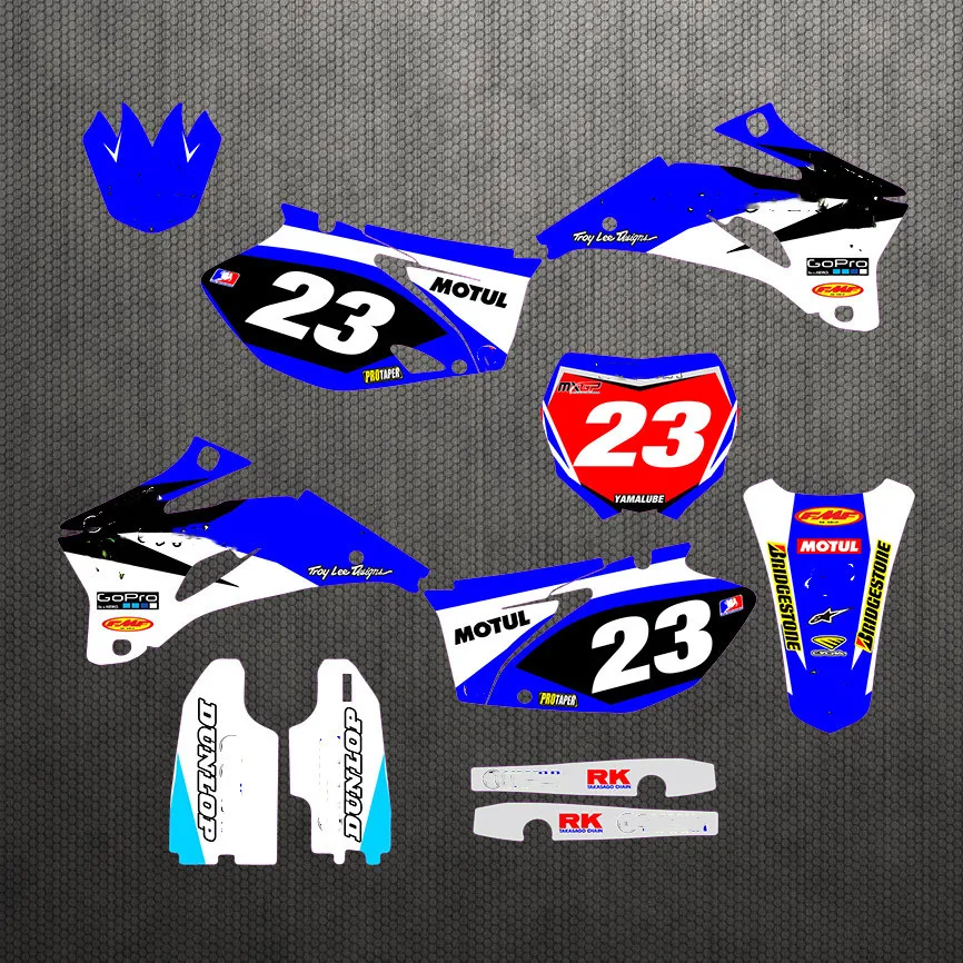 Бесплатные пользовательские цифры имя Мотокросс 3M графические наклейки Наборы