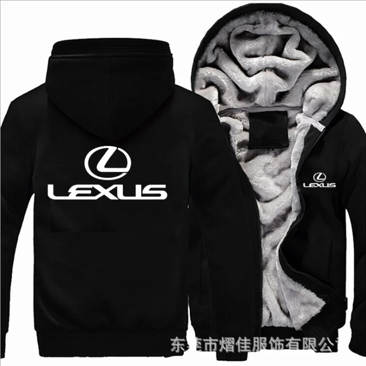 

NEW For LEXUS of Anarchy chaos fleece cotton coats Liberalism winter zipper Print Mens Hoodies Jacket MC Thicken Sweaterwear