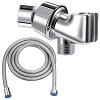 shower arm holder with 79 inch shower hose shower head holder replacement adjustable stainless hose head holder